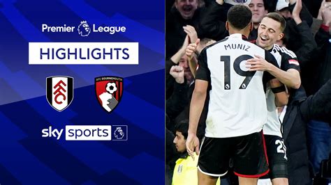 Fulham 3-1 Bournemouth | Premier League highlights | Football News ...