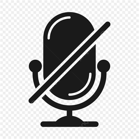 Muted Silhouette PNG Free, Black Microphone Mute Icon, Microphone, Mute, Icon PNG Image For Free ...