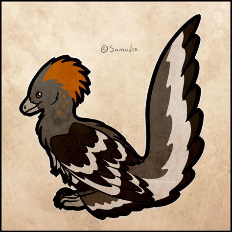 Anchiornis - PrehistorInktober by Samudre on DeviantArt