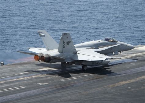 F/A-18 Fighter jets of the Carrier Air Wing 7 Aboard CVN 69 | Global Military Review