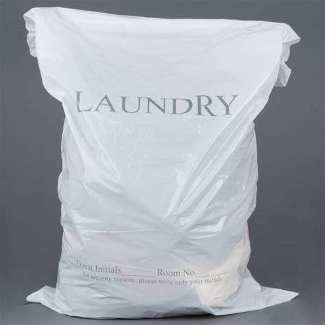 14" x 24" .9 Mil Plastic Hotel Laundry Bag - 1000/Case