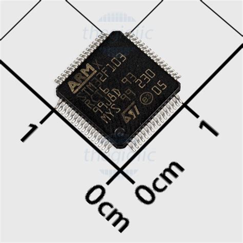 STM32F103RCT6 64-LQFP, 32-Bit ARM Cortex M3 Microcontroller, 72MHz, 256KB FLASH ARM Cortex M3 ...