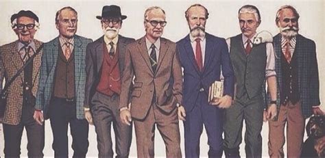 Left to right: Piaget, Jung, Freud, Skinner, William James, John Watson, Pavlov. | Psicologia