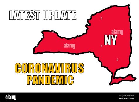 Coronavirus pandemic and latest update with the map of the state of New ...