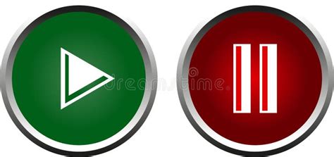 Vector of Play and Pause Button Stock Vector - Illustration of draw, vectors: 248413346