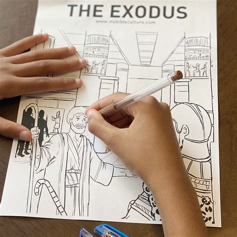 The Exodus Coloring Page