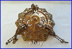 PULLEY BIG / Antique Cast Iron Hanging Kerosene / Oil Lamp Parts | Vintage Lamp Parts