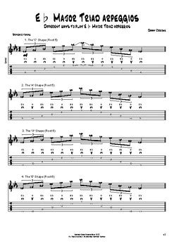 Eb Major Triad Arpeggios - Different Ways to Play Eb Major Triad Arpeggios