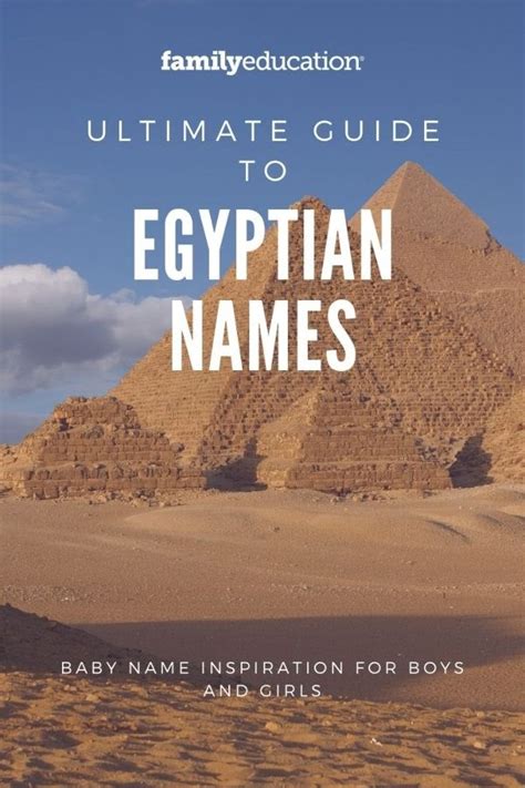 The Ultimate Guide to Egyptian Names - FamilyEducation