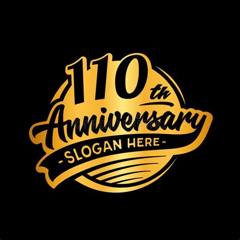 110years Anniversary Design Template. Anniversary Vector and Illustration. 110th Logo. Stock ...