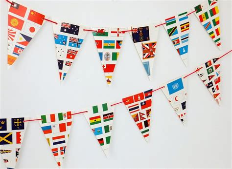 Flags Bunting - Folksy