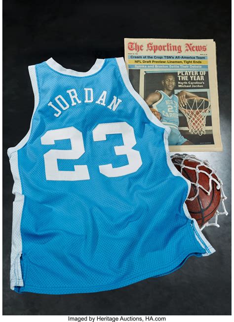 Michael Jordan’s game-worn North Carolina national championship jersey up for bid at Heritage ...