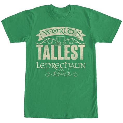 Men's Lost Gods World's Tallest Leprechaun T-shirt - Kelly Green - Medium : Target