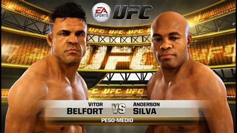 Vitor Belfort vs Anderson Silva - Simulação (EA SPORT UFC) - Batendo no ...