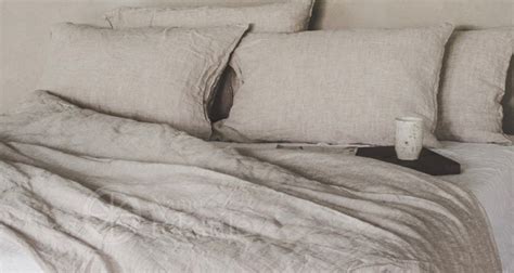 Natural Linen Bed Set Organic Stonewashed Pure Natural Linen Bedding Linen 100% Eco Linen Gift ...