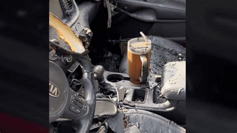 A Stanley Thermos Survived a Car Fire - The Company Responded by Replacing More than Just the Mug