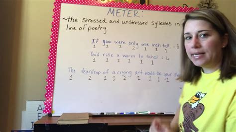 Meter of a poem - YouTube