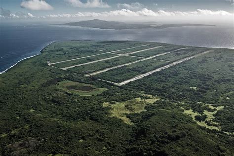 The North Field runways on Tinian Island, Mariana islands. This ...