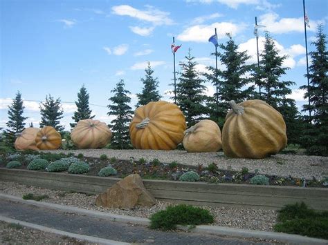 Pumpkin Park, Smoky Lake, Alberta, Canada Many small towns in Alberta ...