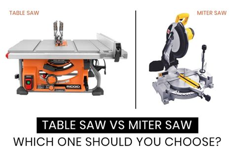 Table saw vs Miter Saw - Which is better? What to choose?