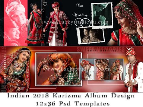 Indian 2018 Karizma Album Design 12x36 Psd Templates | mix