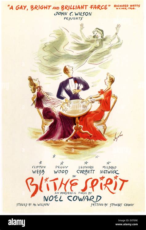 1940s USA Blithe Spirit Poster Stock Photo - Alamy