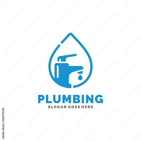 Plumbing logo design vector illustration Stock Vector | Adobe Stock