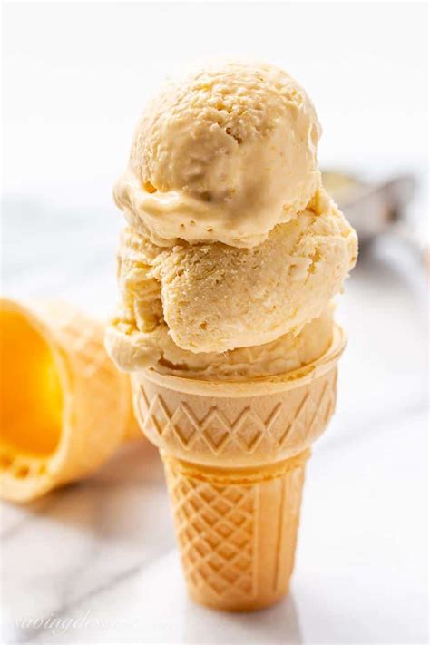 Mango Ice Cream (No Churn)-4 - Saving Room for Dessert