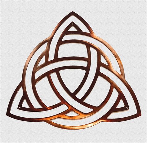 Celtic Trinity Knot Triquetra Plasma Cut Indoor Or Outdoor Metal Wall Art