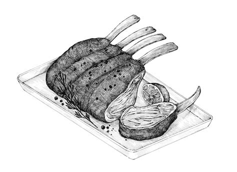 Lamb Chops from the book, The Grocer’s Encyclopedia (1911). Digitall.. | Free public domain ...