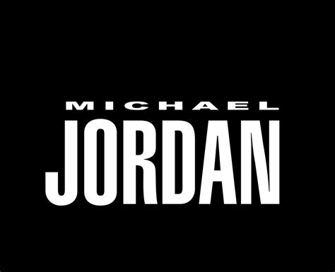 Michael Jordan Brand Logo Name White Symbol Design Clothes Sportwear ...