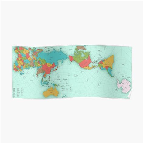 "Authagraph World Map | Accurate World Map" Poster for Sale by Enfant ...