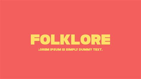 Folklore Font : Download Free for Desktop & Webfont