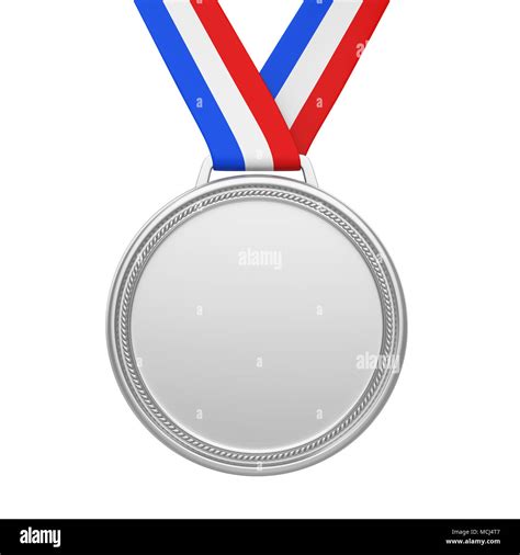 Second Place Silver Medal Isolated Stock Photo - Alamy