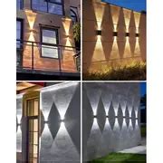 4 Pack Dual And Down Solar Outdoor Wall Lights Outdoor Lights Solar ...