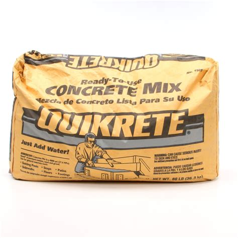 QUIKRETE 50-lb Fast Setting Concrete Mix Fast Setting In The Concrete, Cement Stucco Mixes ...