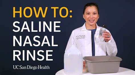 Saline Nasal Rinse How To - YouTube