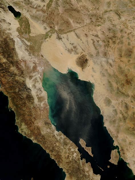 Dust over the Gulf of California