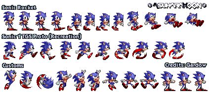 Custom Sonic Sprites Sheet - Sonic 1 Styled by AsuharaMoon on DeviantArt