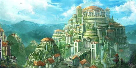 Asgard | Landscape paintings, Fantasy landscape, Landscape concept