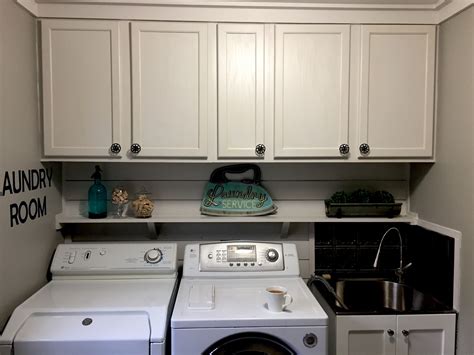 White Laundry Room Wall Cabinets - Photos