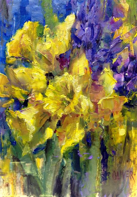 Art Talk - Julie Ford Oliver: Daffodils and Hyacinths - Study