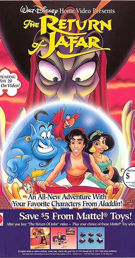 The Disney Sequel Marathon: “The Return of Jafar” (1994) | by Dr ...