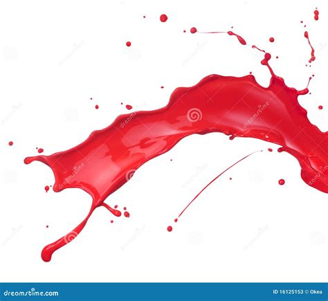 Red Paint Splash Stock Photos - Image: 16125153