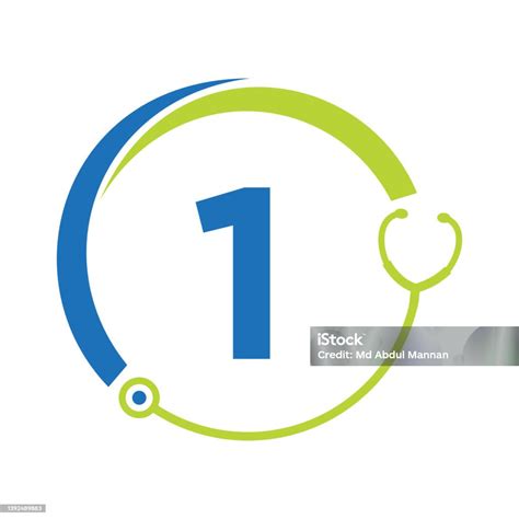 Healthcare Symbol Doctor And Medical Logo On Letter 1 Template Doctors ...