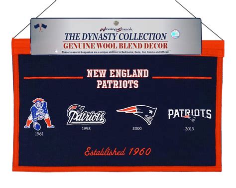 New England Football Patriots - Wall Hanging Logo Evolution Banner ...