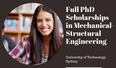 UTS Full PhD Scholarships in Mechanical-Structural Engineering, Australia