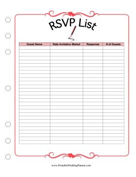 RSVP List