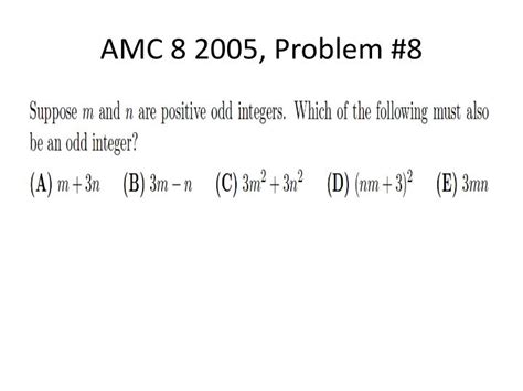 PPT - AMC 8 Preparation PowerPoint Presentation - ID:6572050