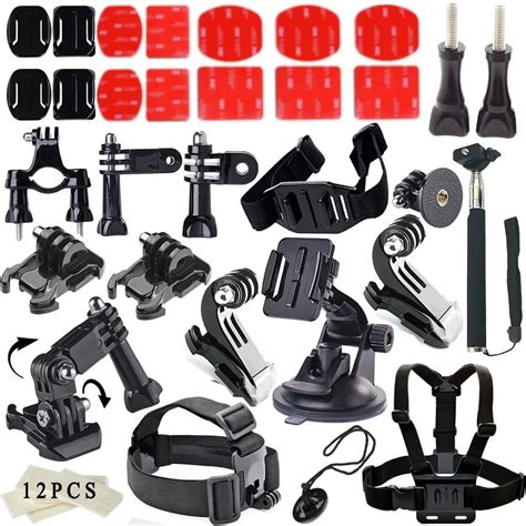 For GoPro Accessories Bundle Kit For Gopro Hero 4 Gopro 3+ 3 2 1 Bike Outdoor Sports Kit Any ...